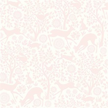 Anahi Light Pink Forest Fauna