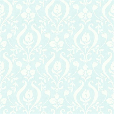 Eloise Aqua Damask