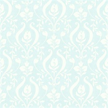 Eloise Aqua Damask