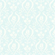 Eloise Aqua Damask