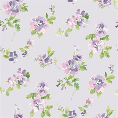 Captiva Lavender Floral Toss