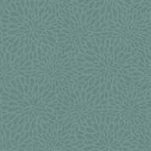 Calendula Teal Modern Floral