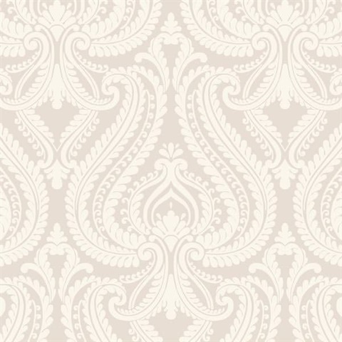 Imperial Grey Modern Damask