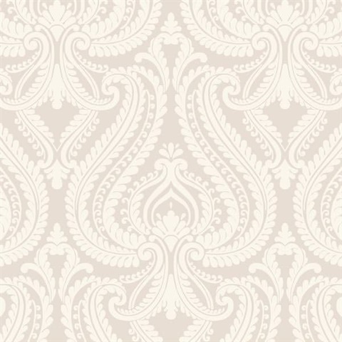 Imperial Grey Modern Damask