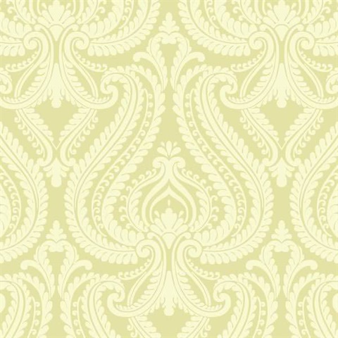 Imperial Green Modern Damask