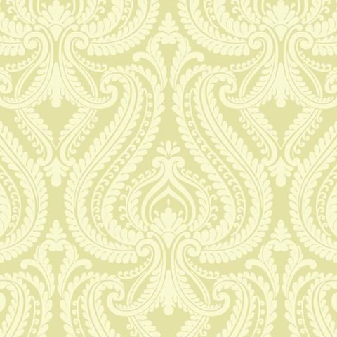 Imperial Green Modern Damask