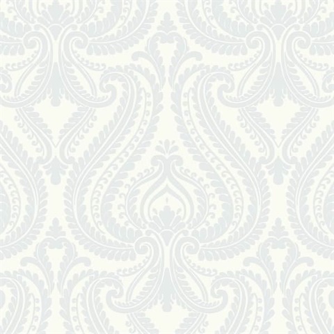 Imperial Blue Modern Damask