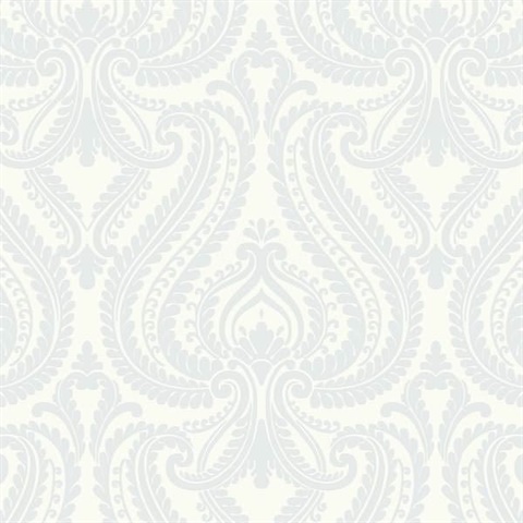 Imperial Blue Modern Damask