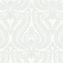 Imperial Blue Modern Damask