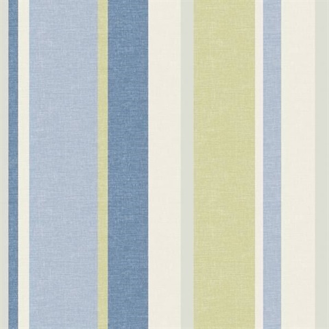 Raya Blue Linen Stripe