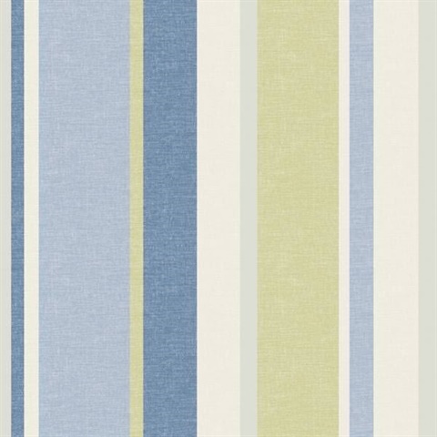 Raya Blue Linen Stripe