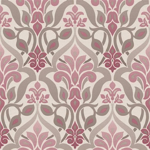 Fusion  Purple Ombre Damask