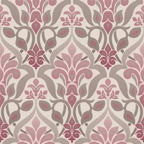 Fusion  Purple Ombre Damask