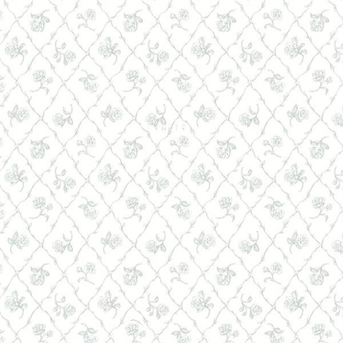 Marianne Teal Rose Trellis