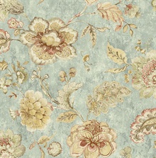 Olivia Blue Jacobean Floral