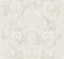 Oria Light Grey Damask