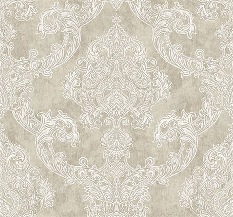 Oria Taupe Damask