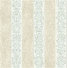 Octavio Aquamarine Embellished Stripe