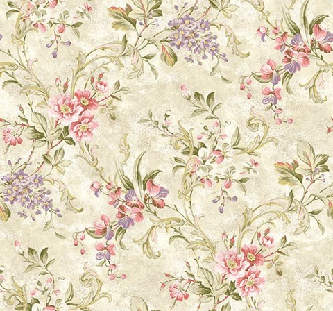 Donatella Cream Floral Trail