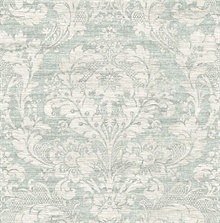 Loren Blue Fabric Damask