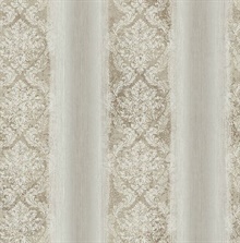 Feliciano Espresso Ombre Damask Stripe