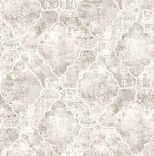 Palazzo Light Grey  Quatrefoil Geometric