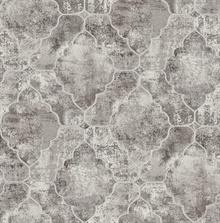 Palazzo Taupe  Quatrefoil Geometric