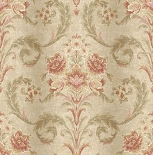 Sophie Mauve Floral Scroll