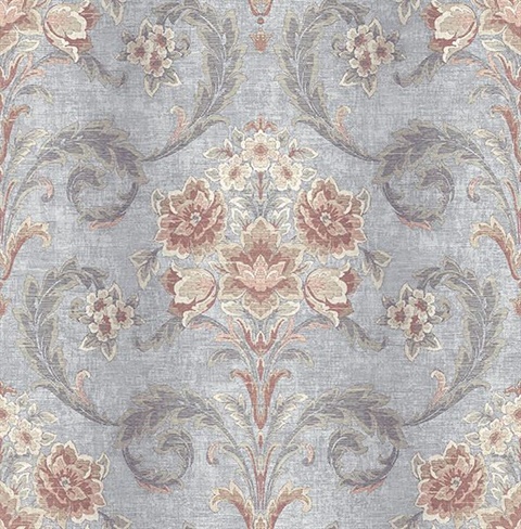 Sophie Taupe Floral Scroll