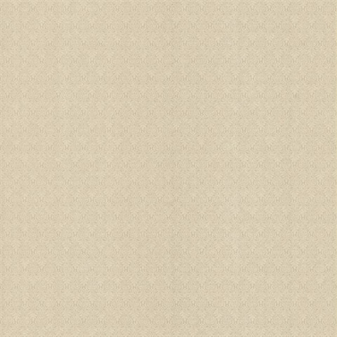 Brabant Light Brown Small Damask Texture