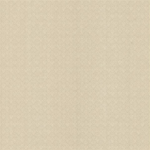 Brabant Light Brown Small Damask Texture