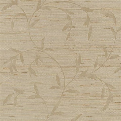 Beige Faux Grasscloth Trail