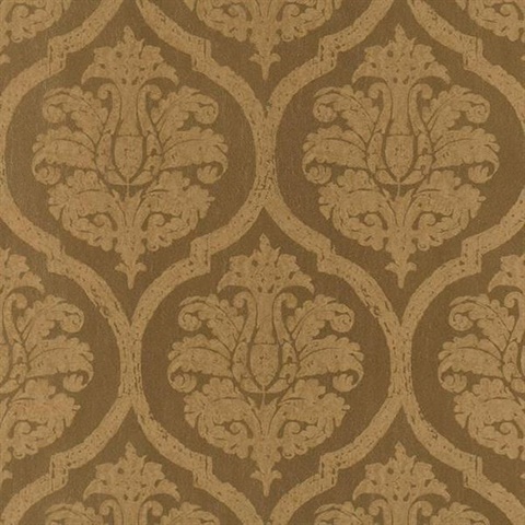 Brown Damask