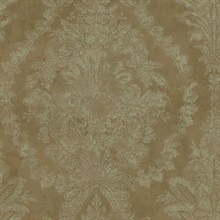 Yellow Charleston Damask Wallpaper