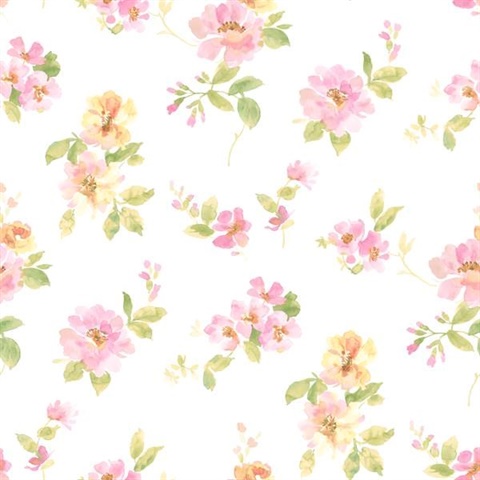 Captiva Pink Watercolor Floral