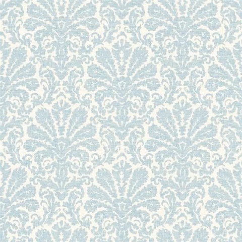Seascape Blue Damask