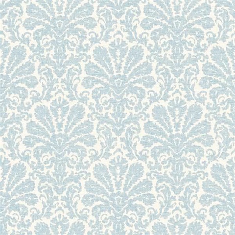 Seascape Blue Damask