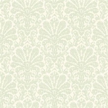 Seascape Green Damask