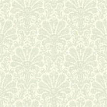 Seascape Green Damask