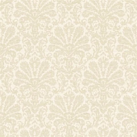 Seascape Beige Damask