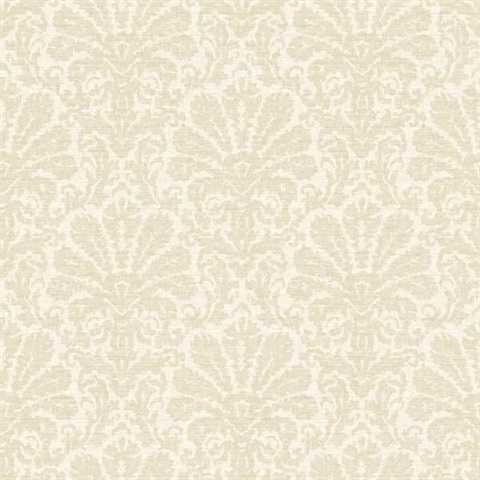 Seascape Beige Damask