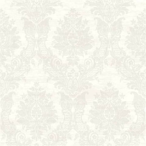 Sinclair Champagne Textured Damask
