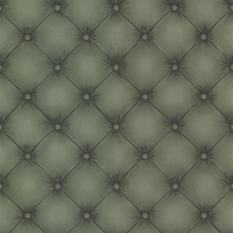 Chesterfield Dark Green Tufted Leather