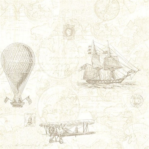 Explorer Khaki Antique Map
