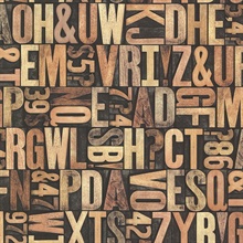 Letterpress Sand Typography