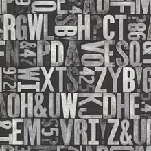 Letterpress Silver Typography