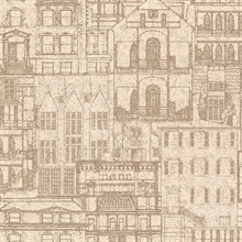 Facade Sand Vintage Blueprint