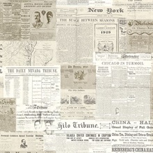 Gazette Khaki Vintage Newsprint