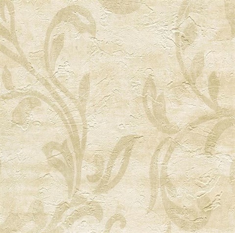 Plume Dolce Modern Scroll Wallpaper