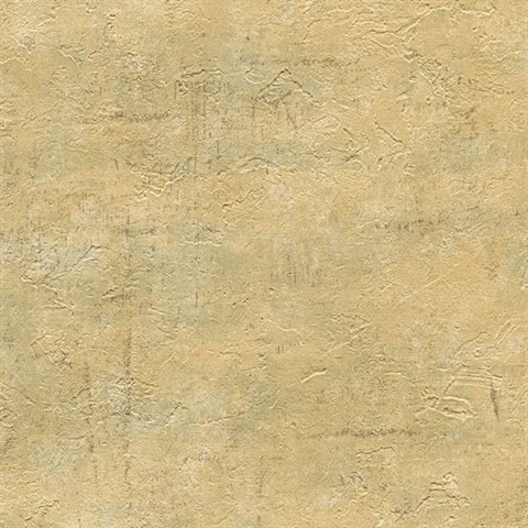 Plumant Gold Faux Plaster Texture Wallpaper